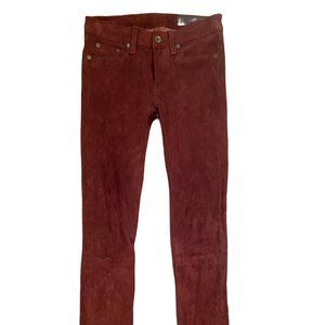 Rag & Bone Skinny Suede Pants